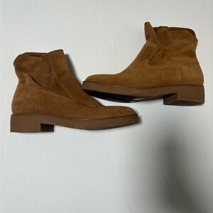 Lucky Brand Tan Leather Ankle Boots
